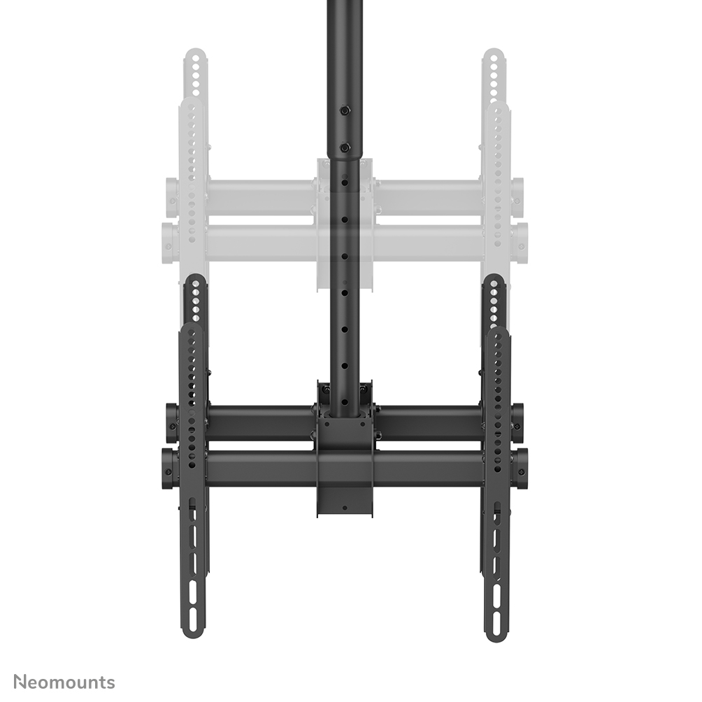 Neomounts NM-C440DBLACK Soporte de techo para doble monitor/TV 32-60" - alt. 56-91 cm